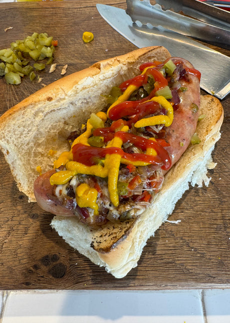 Loaded Hot Dogs on the Plancha…