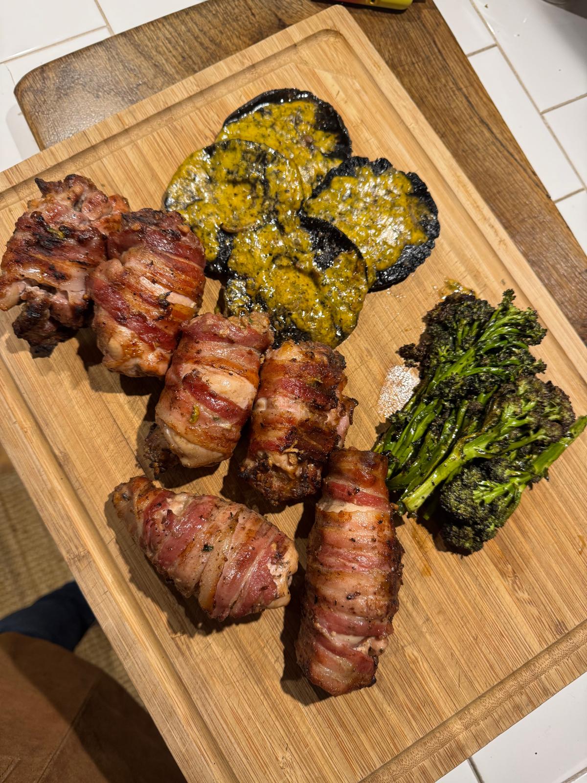 Prosciutto-Wrapped Stuffed Chicken Thighs