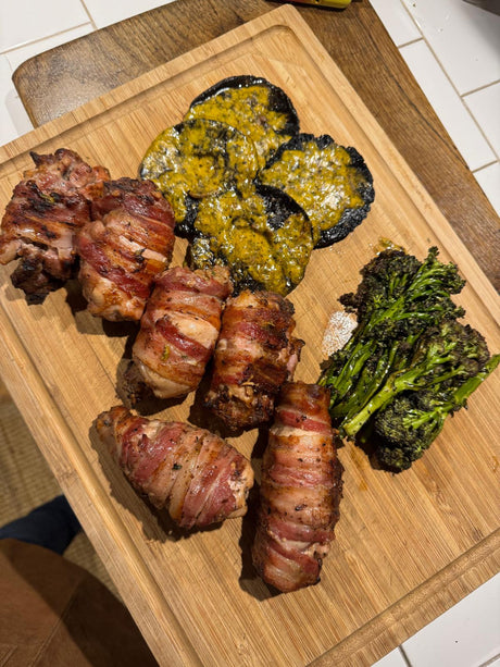 Prosciutto-Wrapped Stuffed Chicken Thighs