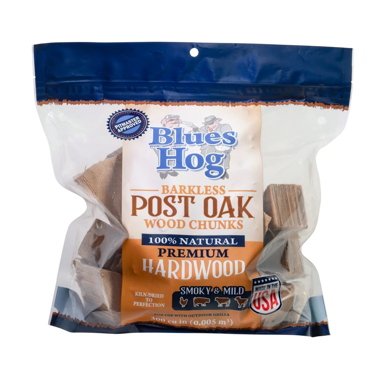 Blues Hog BBQ Wood Chunks - Post Oak - 4.9l (300 cu in)