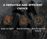 Natural compressed restaurant grade charcoal briquettes 10kg Box